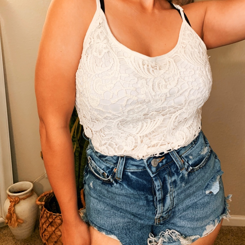 Beige knitted top